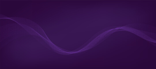 Abstract vector gradient background with waves	
