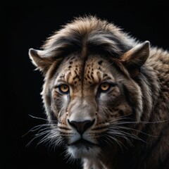 Obraz premium tiger on black