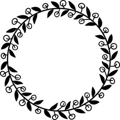 Floral Wreath Illustration