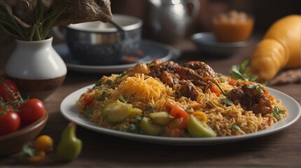 Indisches Essen. Generative AI Technologie