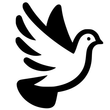 recommend clip art: Beautiful dove silhouette