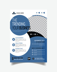 Imaginary Elegant Business Flyer or Modern Business Leaflet Template