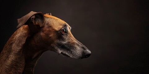 Obraz premium Portrait dog in Profile