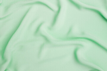 Abstract green fabric texture background, blank green fabric pattern background