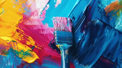 Brighten your home with our CMYK paint selection and brushes, perfect for any DIY enthusiast, in stunning 4k
