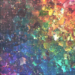 Holographic rainbow liquid metallic color mosaic, vibrant colors, intricate details, highly detailed, digital art