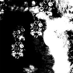 Scrapbook black and white creative drawn background. Grunge graphics universal