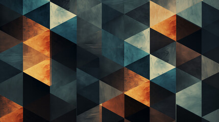bohemian abstract background, featuring a harmonious blend of textures and geometric elements