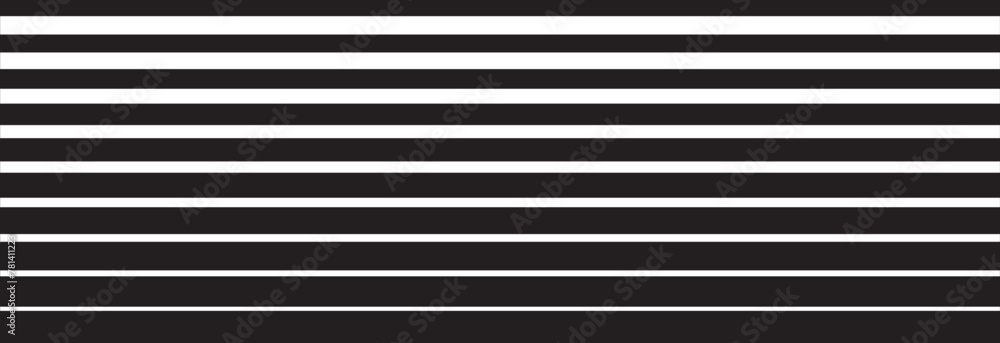 Poster halftone random horizontal straight parallel lines, stripes pattern and background. streaks, strips,