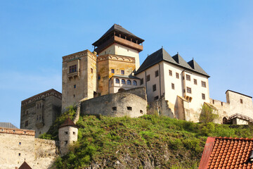 Fototapeta premium Trenčín, Slovakia The Trenčín Castle.