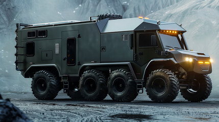modern off road truck motorhome 