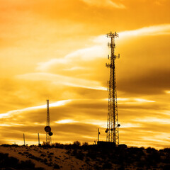 Radio Towers Signals Cell Phones and Television - 781414493