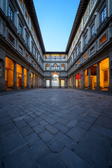 The Uffizi Gallery at Dusk - Florence, Italy - 781416040