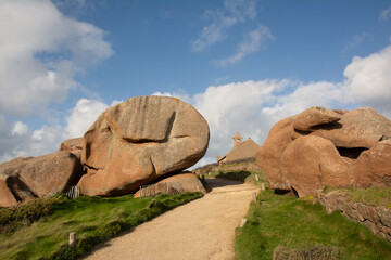 Magnifique paysage de la côte de granit rose en Bretagne France