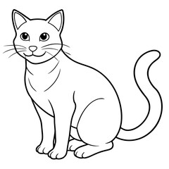 


     Cute cat icon vector illustration.
