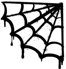 Spray paint cobweb element vector