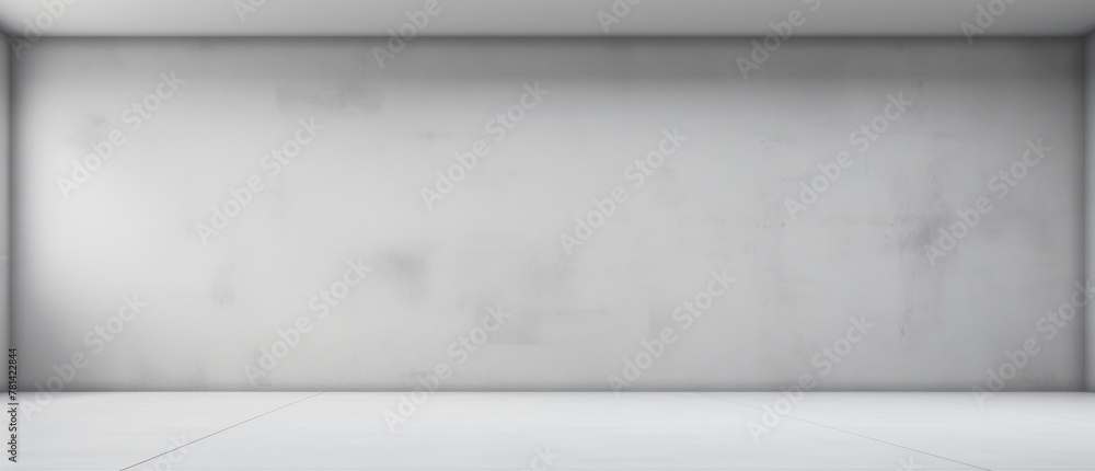 Poster minimalist empty room with grey walls. blank background for presentations generative ai