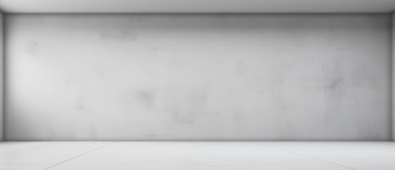 Minimalist Empty Room With Grey Walls. Blank Background For Presentations Generative AI