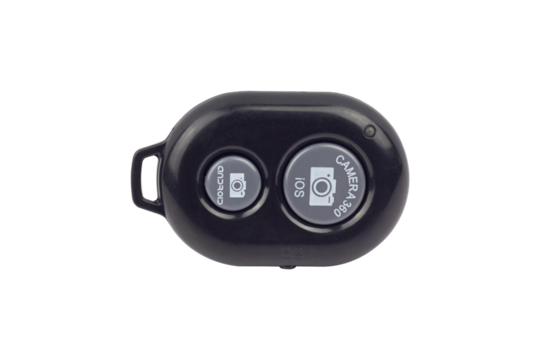wireless remote for camera, bluetooth remote for phone camera, isolated from background