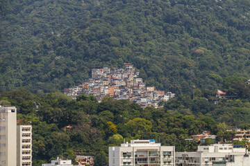 city park community seen from the Leblon neighborhood in Rio de Janeiro.