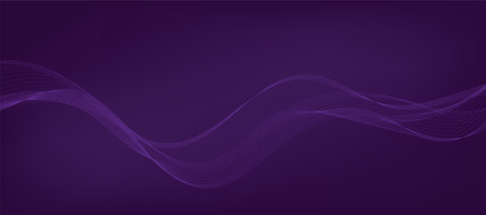 Abstract vector gradient background with waves	
