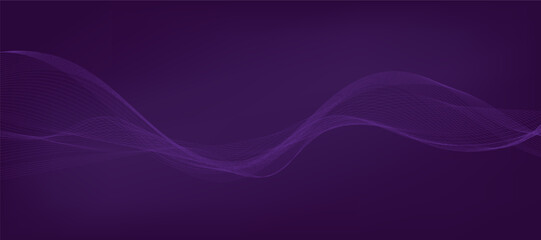 Abstract vector gradient background with waves	
