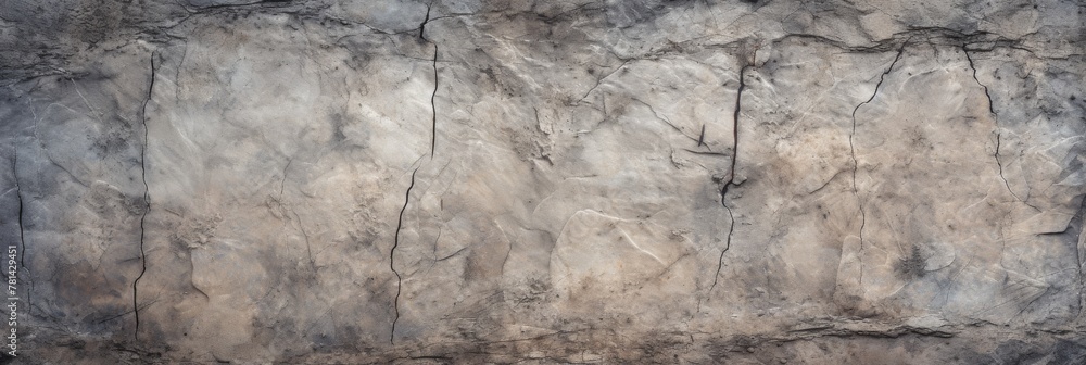 Poster textured concrete wall with subtle tones and visible crack patterns. generative ai