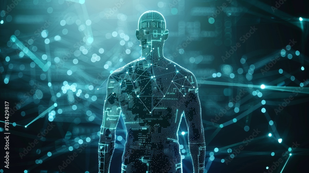Poster Digital body scanning using biometrics