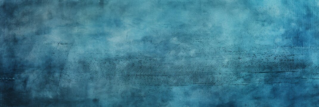 Blue Abstract Background With Vintage Grunge Texture. Aged Surface. Generative AI