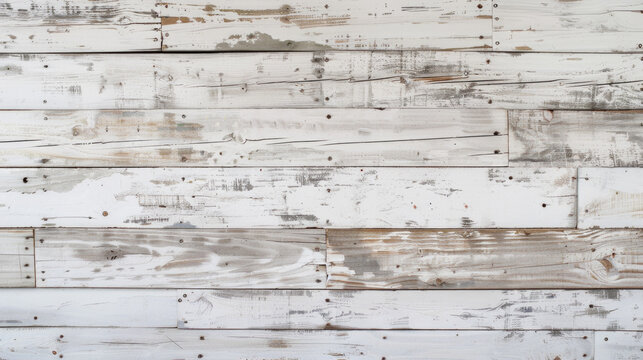 A white wooden wall with a grainy texture