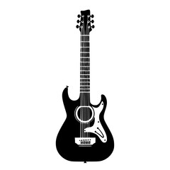 Naklejka premium Bass Guitar Svg, Guitar png, Guitar Silhouette, Guitar Shape SVG, Guitar SVG, Guitarist PNG, Guitarist Vector, Guitar Player Vector, Music Svg, Guitarist SVG, Musician SVG, Guitarist Clipart, Music No