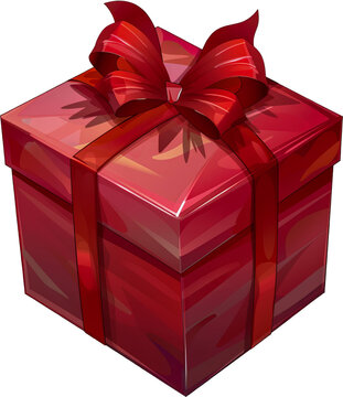 recommend clip art: Red gift box with bow clipart isolated cut out png on transparent background