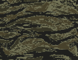 
Pixel army camouflage background, forest fabric texture, camouflage, hunting