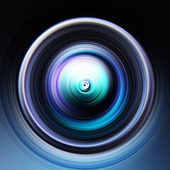 Colorful radial motion effect. Abstract rounded background. Color curves and sphere. Multi color gradient rings and circles wallpaper. Colored texture backdrop and banner.
