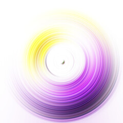 Colorful radial motion effect. Abstract rounded background. Color curves and sphere. Multi color gradient rings and circles wallpaper. Colored texture backdrop and banner.