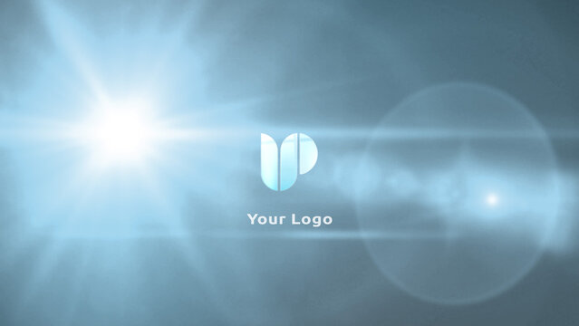 Elegant Flares Corporate Logo Reveal  4k 1:1 16:9 9:16