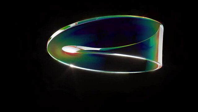 Holography An endless Mobius strip rotate on black