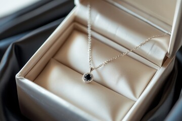 Elegant pendant necklace in luxurious gift box