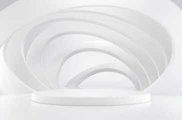 white-circular-structure-with-curved-top-that-says-word-it