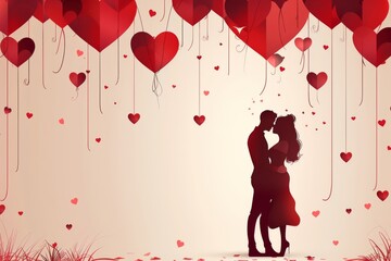 Unlocking the Art of Love: From Romantic Designs to Emotional Engagement, Explore the Depths of Love in Artistic Illustrations - obrazy, fototapety, plakaty