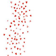 St Valentine Day Vector. Romantic Sparkle For Present. Random Frame. Rose Art Backdrop. Handdrawn Wallpaper For Party. Pink Grunge Banner. Red St Valentine Day Vector.