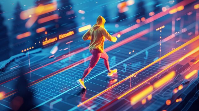 Health and Wellness: A 3D vector infographic showcasing the benefits of regular exercise