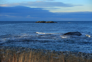 Seashore in Vigra, Norway. - 781466468