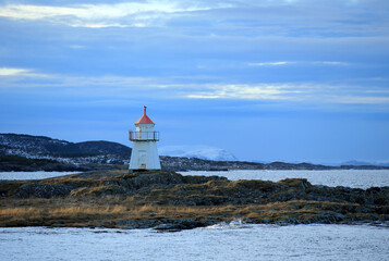 Lighthouse at Vigra island, Norway.