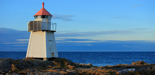 Lighthouse at Vigra island, Norway.
