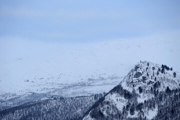 Winter mountains near Bjorli, Norway.