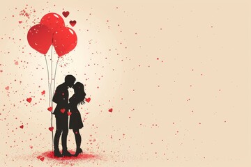 The Art of Love: Techniques for Crafting Valentine's Cards with Emotional Depth and Artistic Expressions - obrazy, fototapety, plakaty