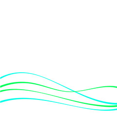 Wavy Blue Green Lines Background