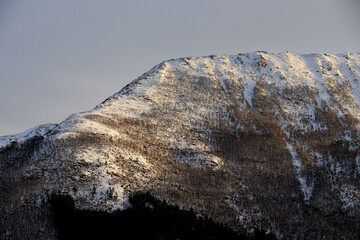 Winter mountains near Gamlem (More og Romsdal, Norway). - 781469232