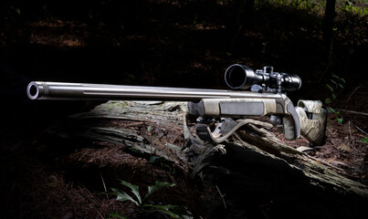 in line modern muzzleloader rifle